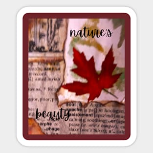 nature's beauty Sticker